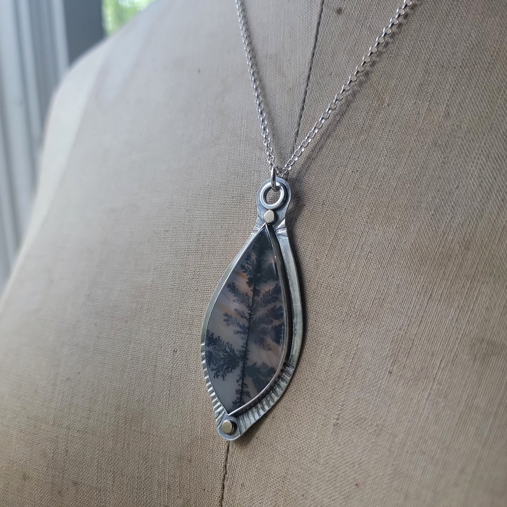 Dendritic Agate Collection in Sterling Silver