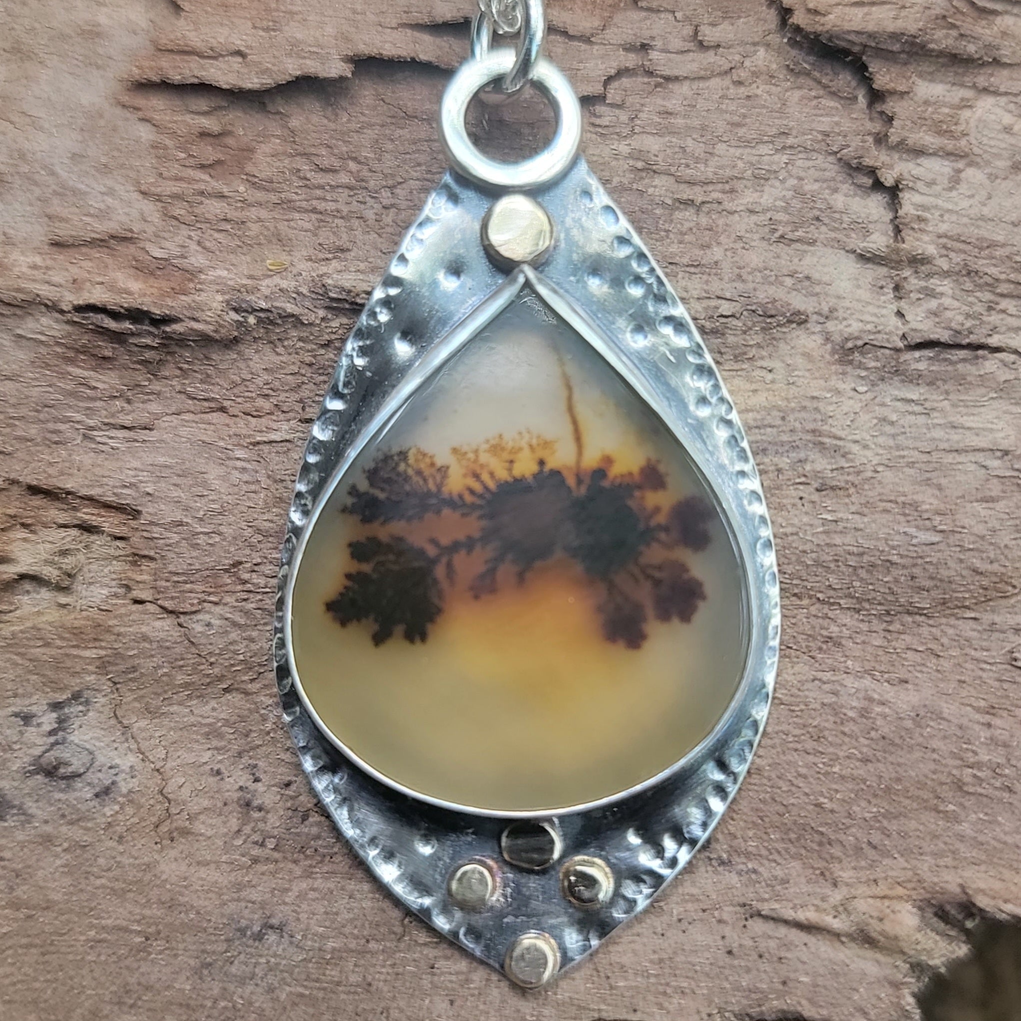 Dendritic Agate Collection in Sterling Silver