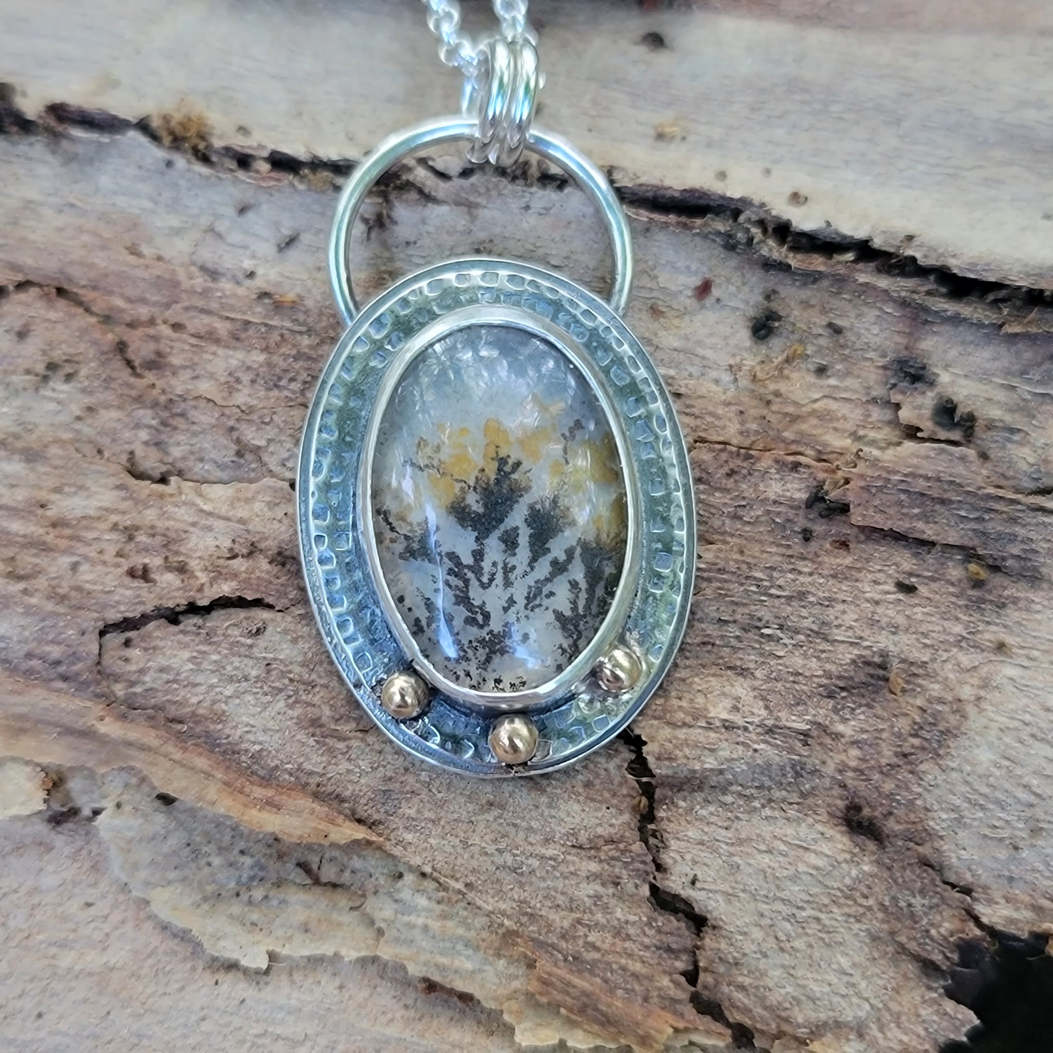 Dendritic Agate Collection in Sterling Silver