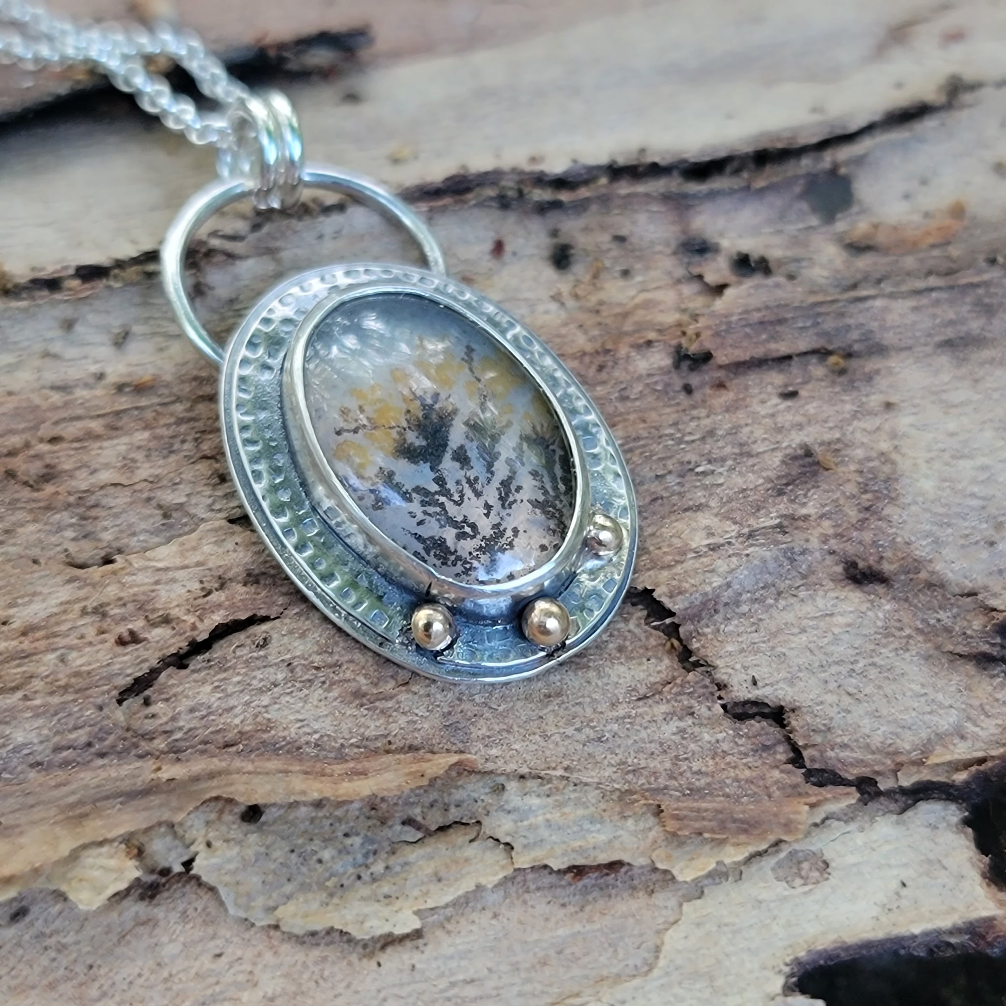 Dendritic Agate Collection in Sterling Silver