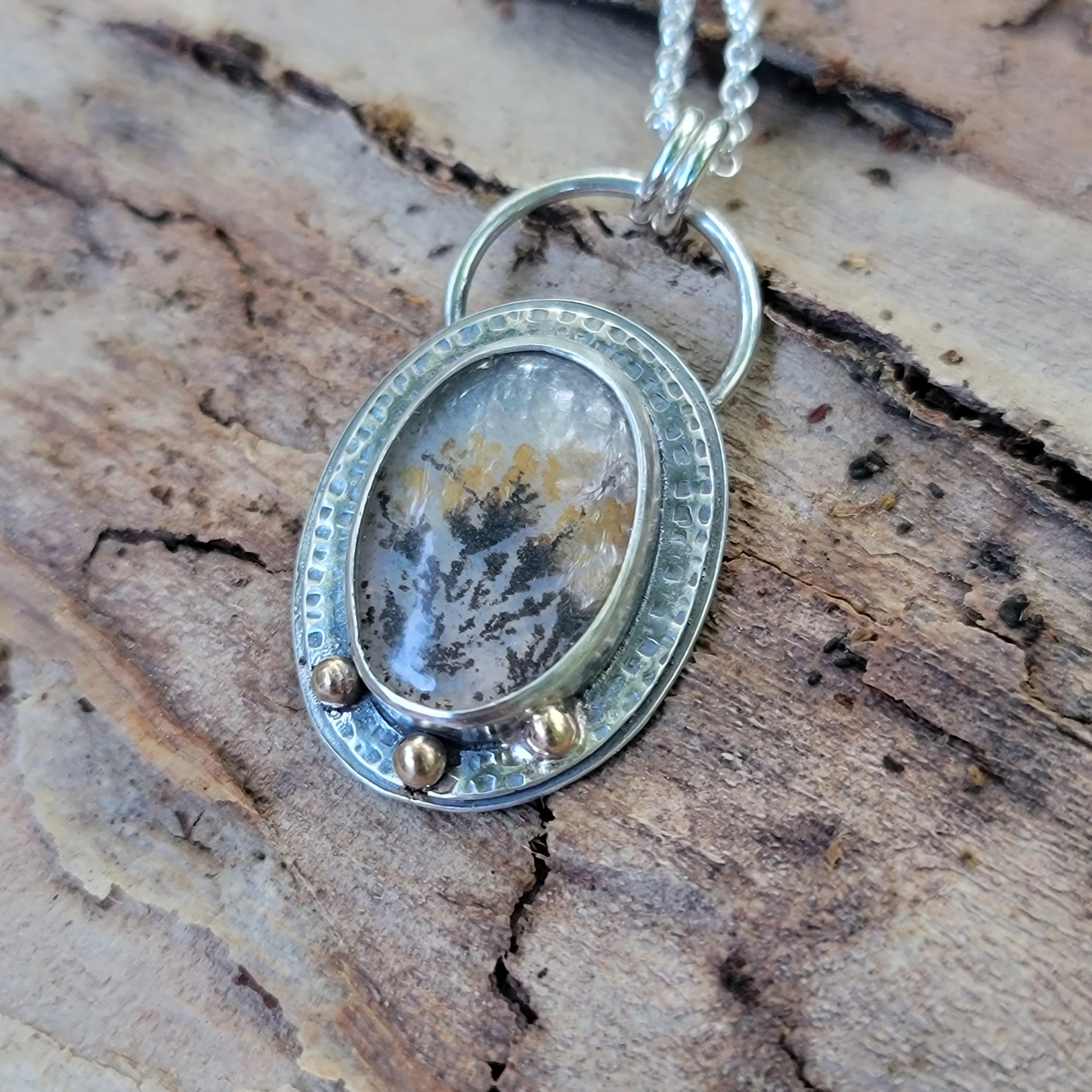 Dendritic Agate Collection in Sterling Silver