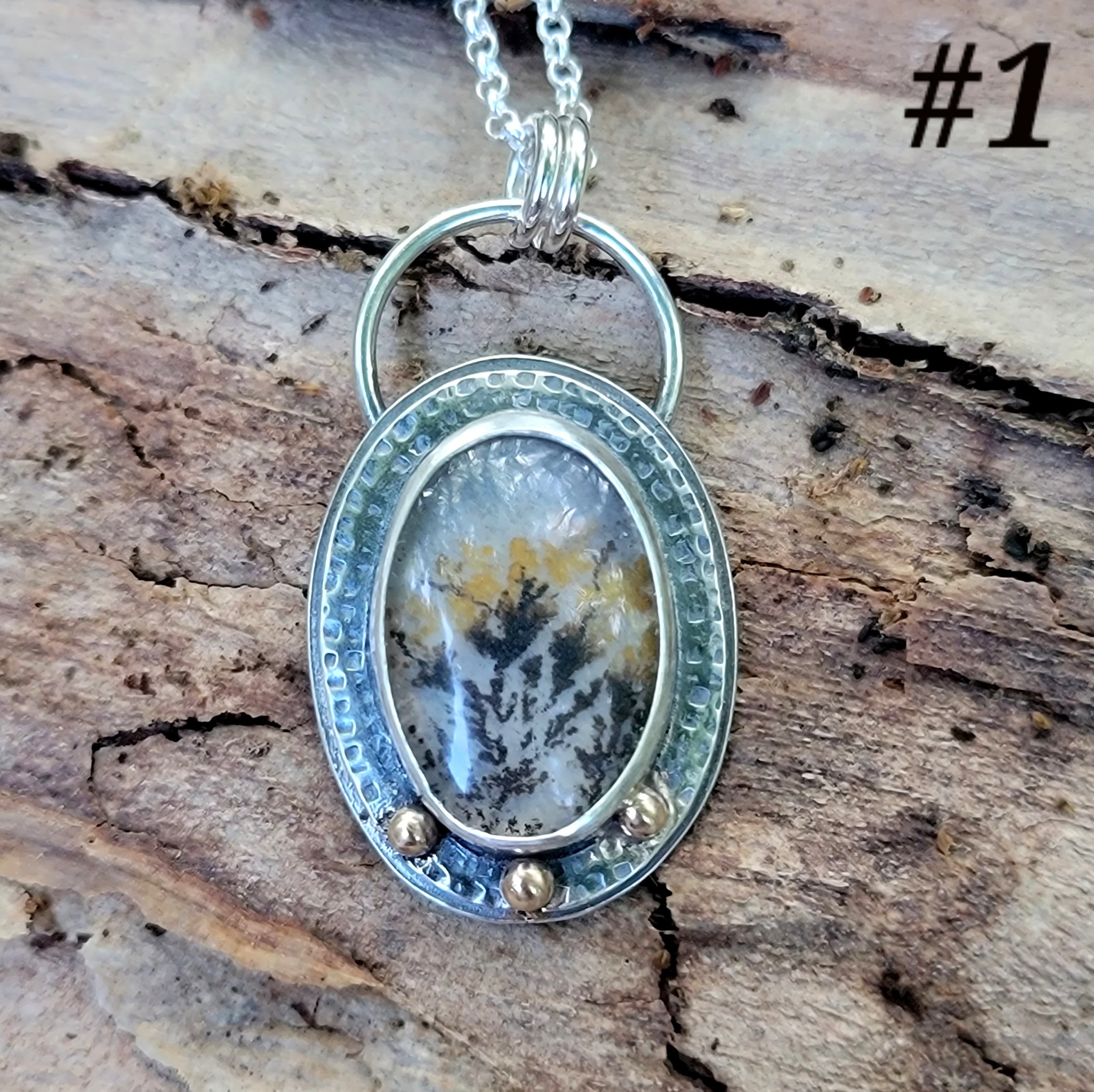 Dendritic Agate Collection in Sterling Silver