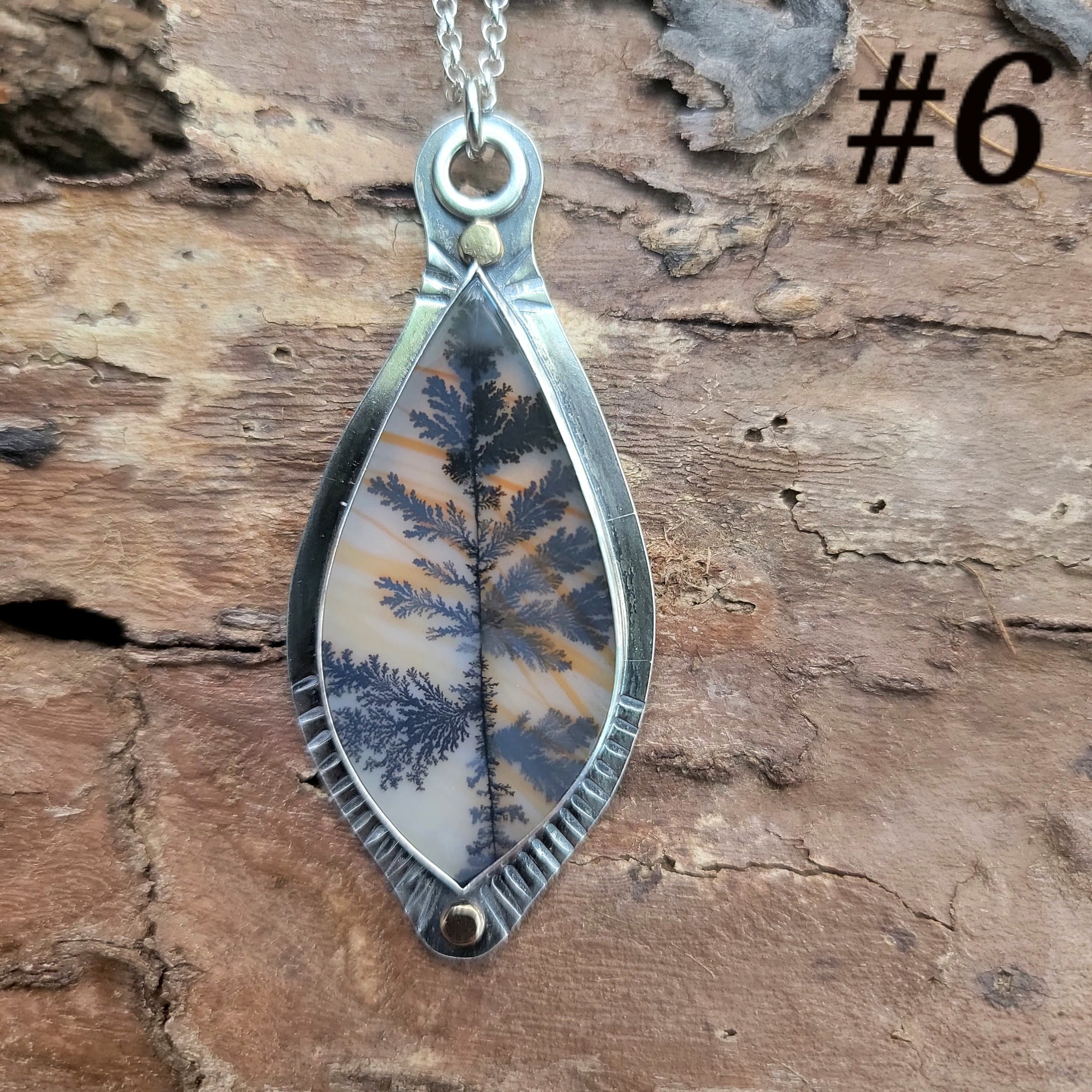 Dendritic Agate Collection in Sterling Silver