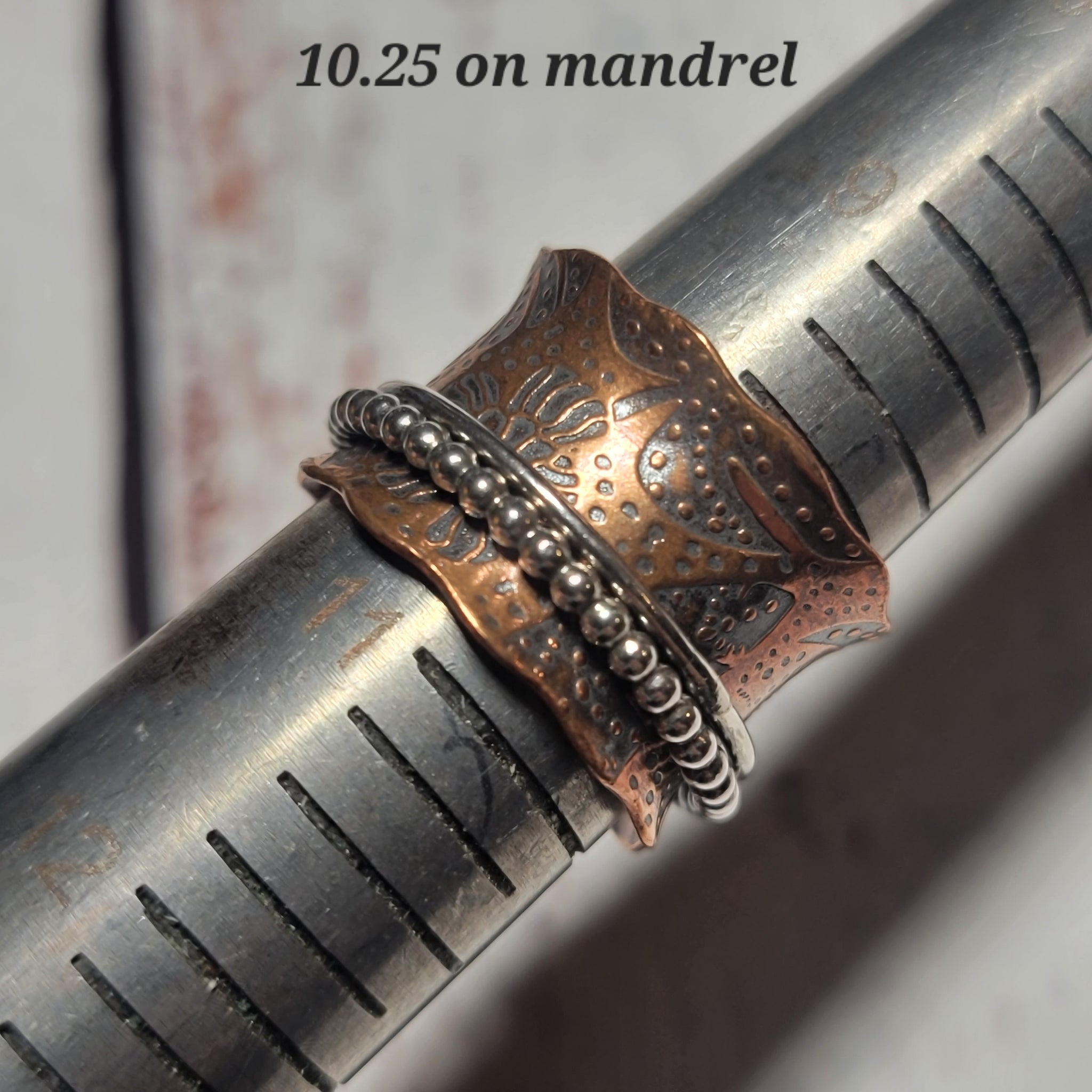 Spinner Ring in Copper & Sterling Silver