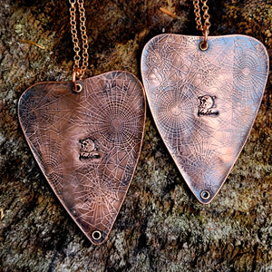 Copper Spirit Board Planchette Pendant