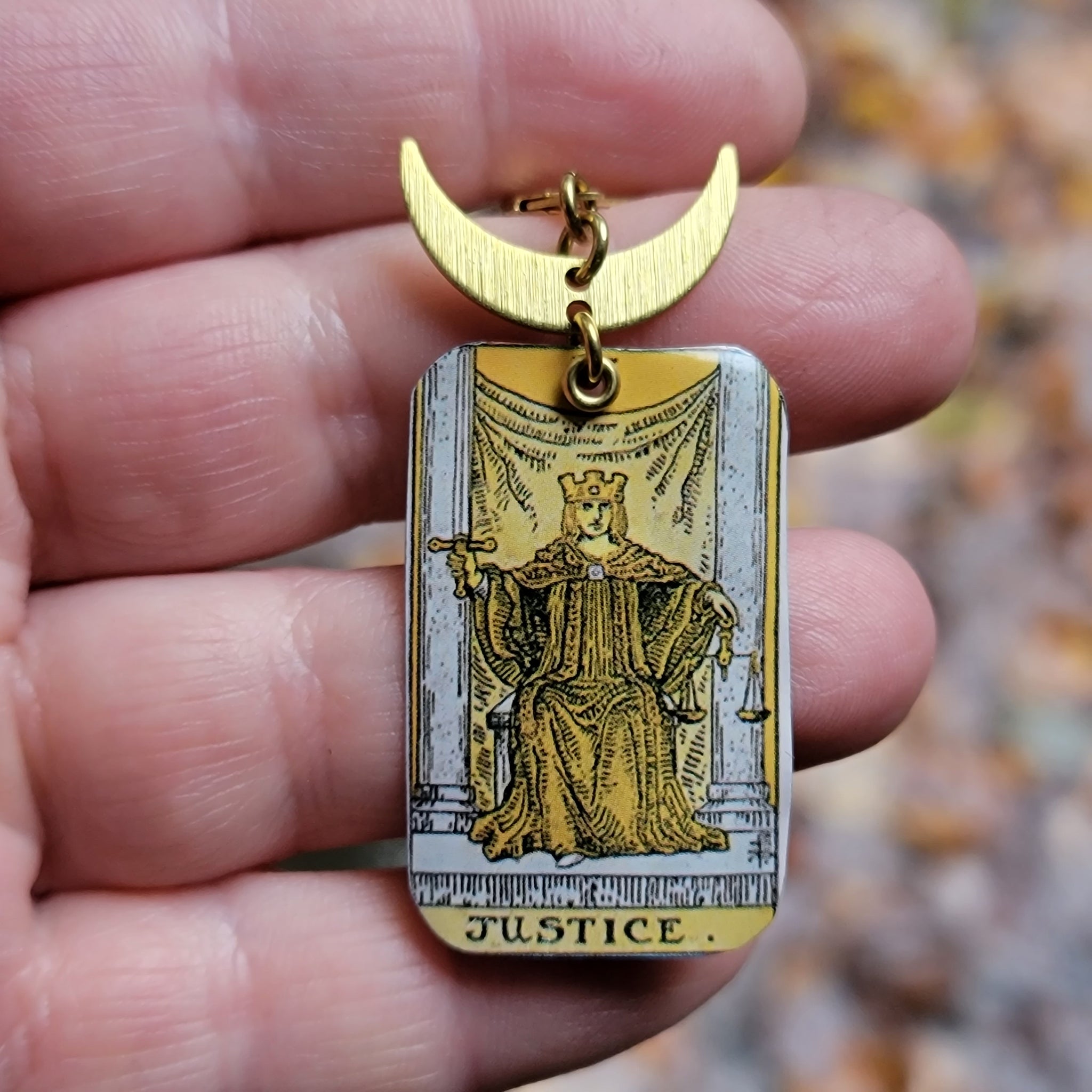 The Tarot Collection - Repurposed Tin Earrings with Pendant Option