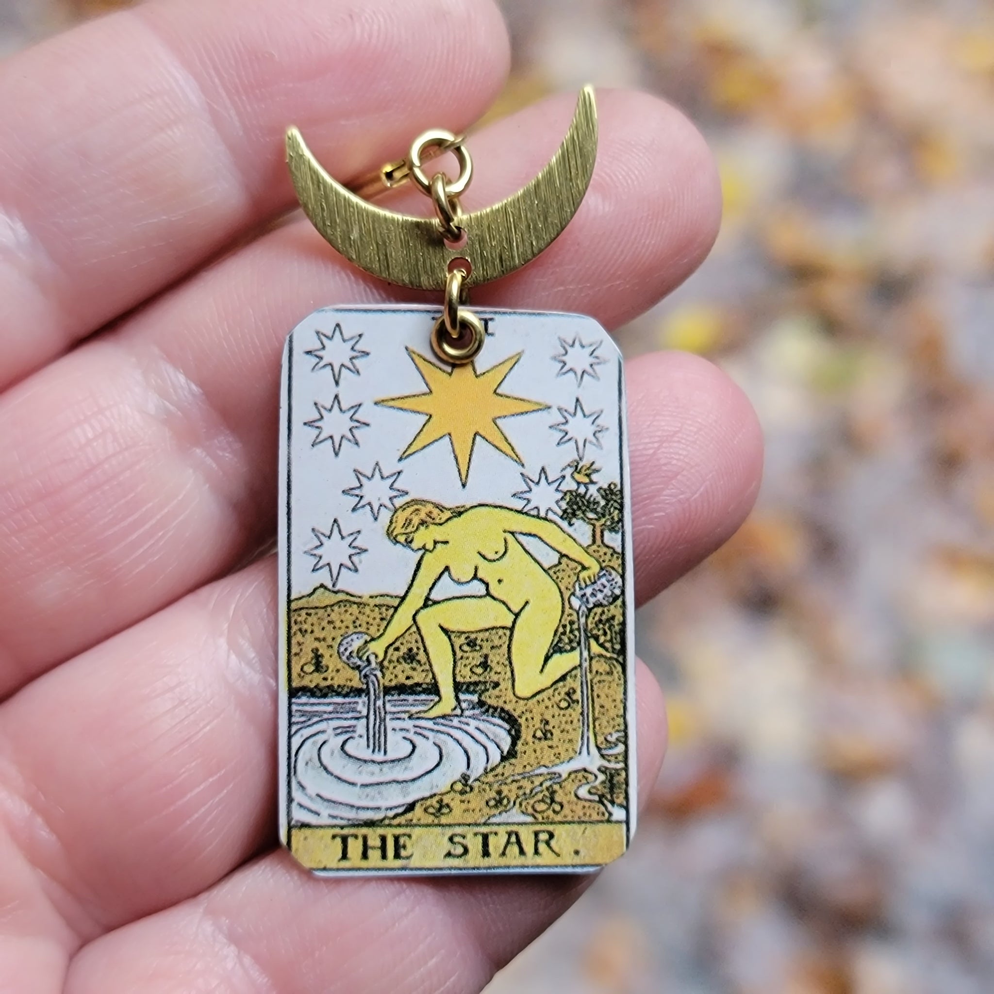 The Tarot Collection - Repurposed Tin Earrings with Pendant Option