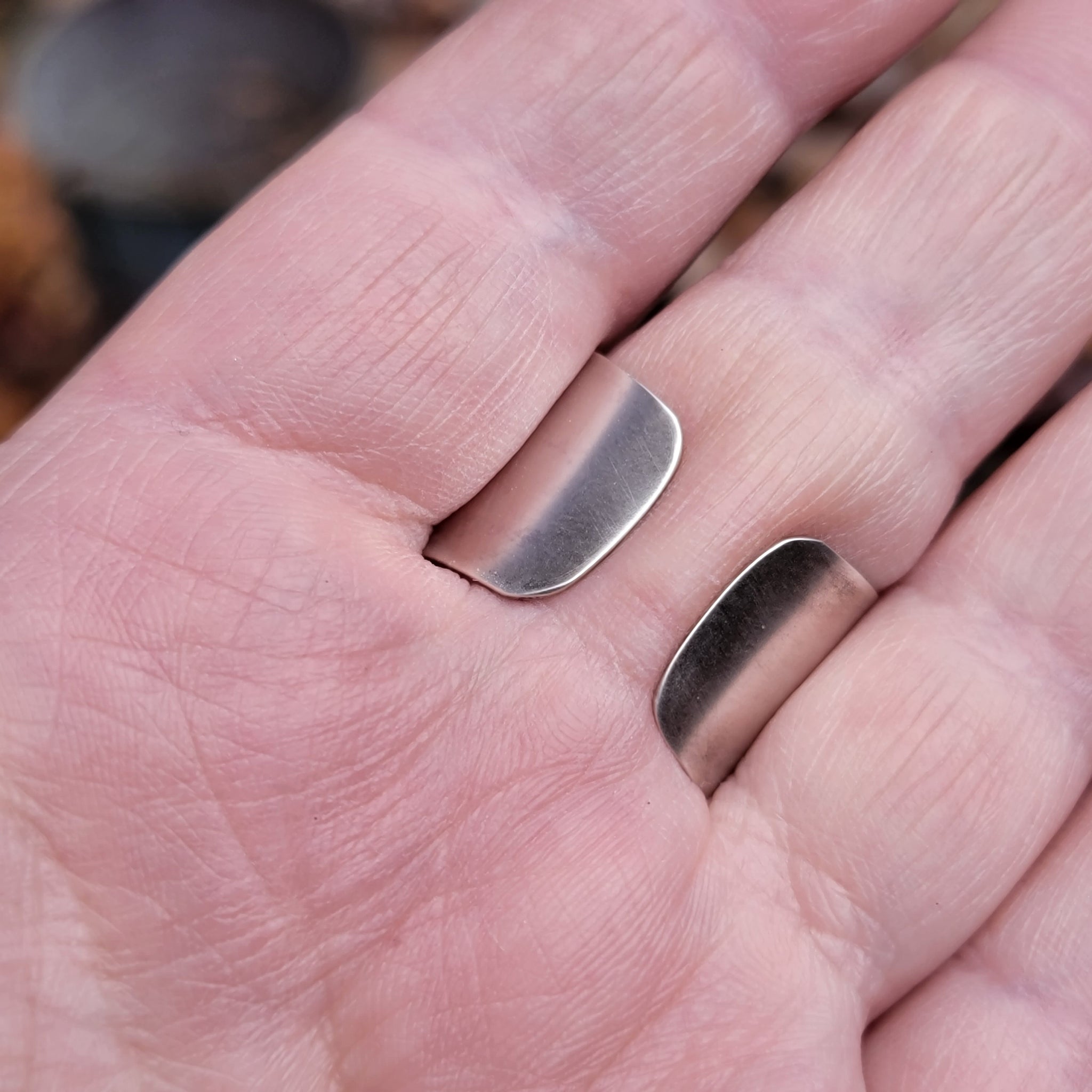 Celestial Adjustable Unisex Cuff Ring in Sterling Silver