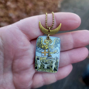 The Tarot Collection - Repurposed Tin Earrings with Pendant Option