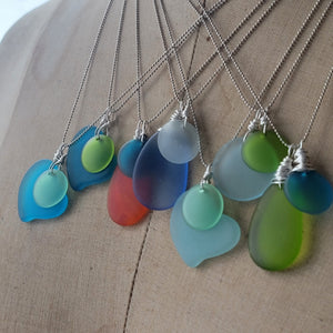 Sea Glass Pendant Collection