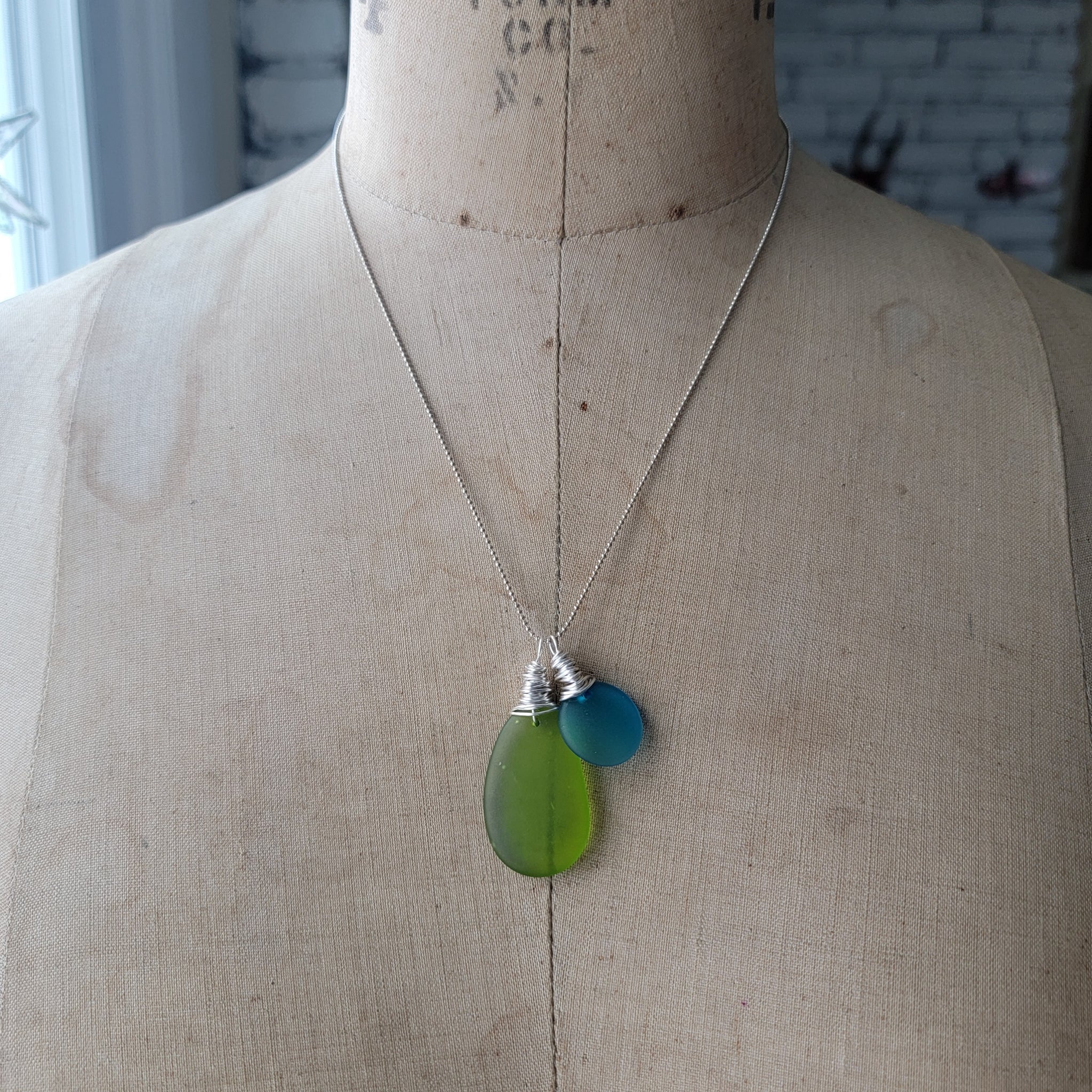 Sea Glass Pendant Collection