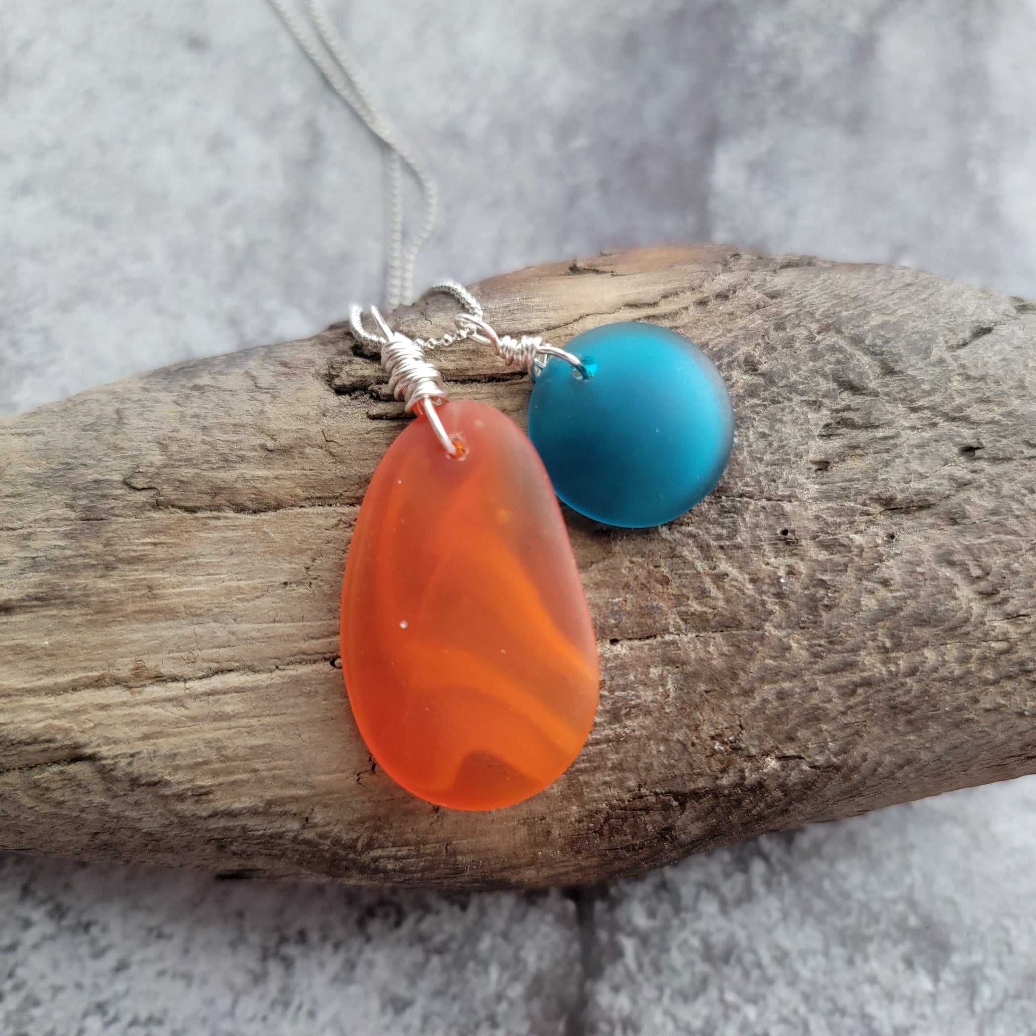 Sea Glass Pendant Collection