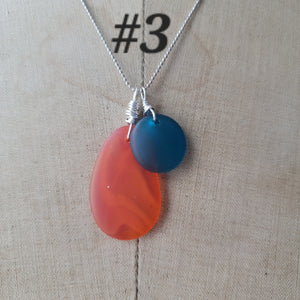 Sea Glass Pendant Collection