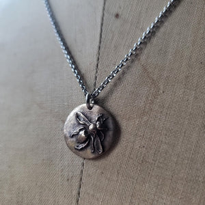 Antiqued Cast Bronze Bee Pendant