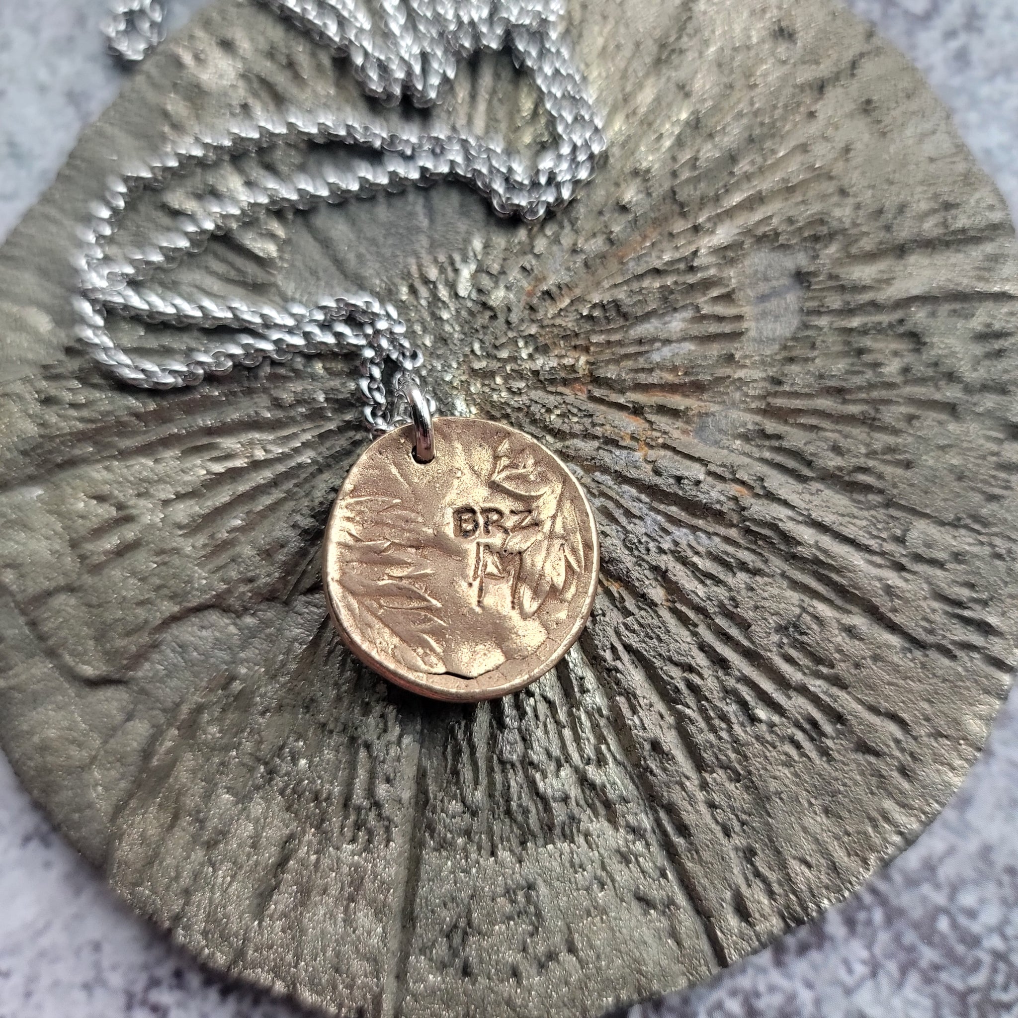 Antiqued Cast Bronze Bee Pendant