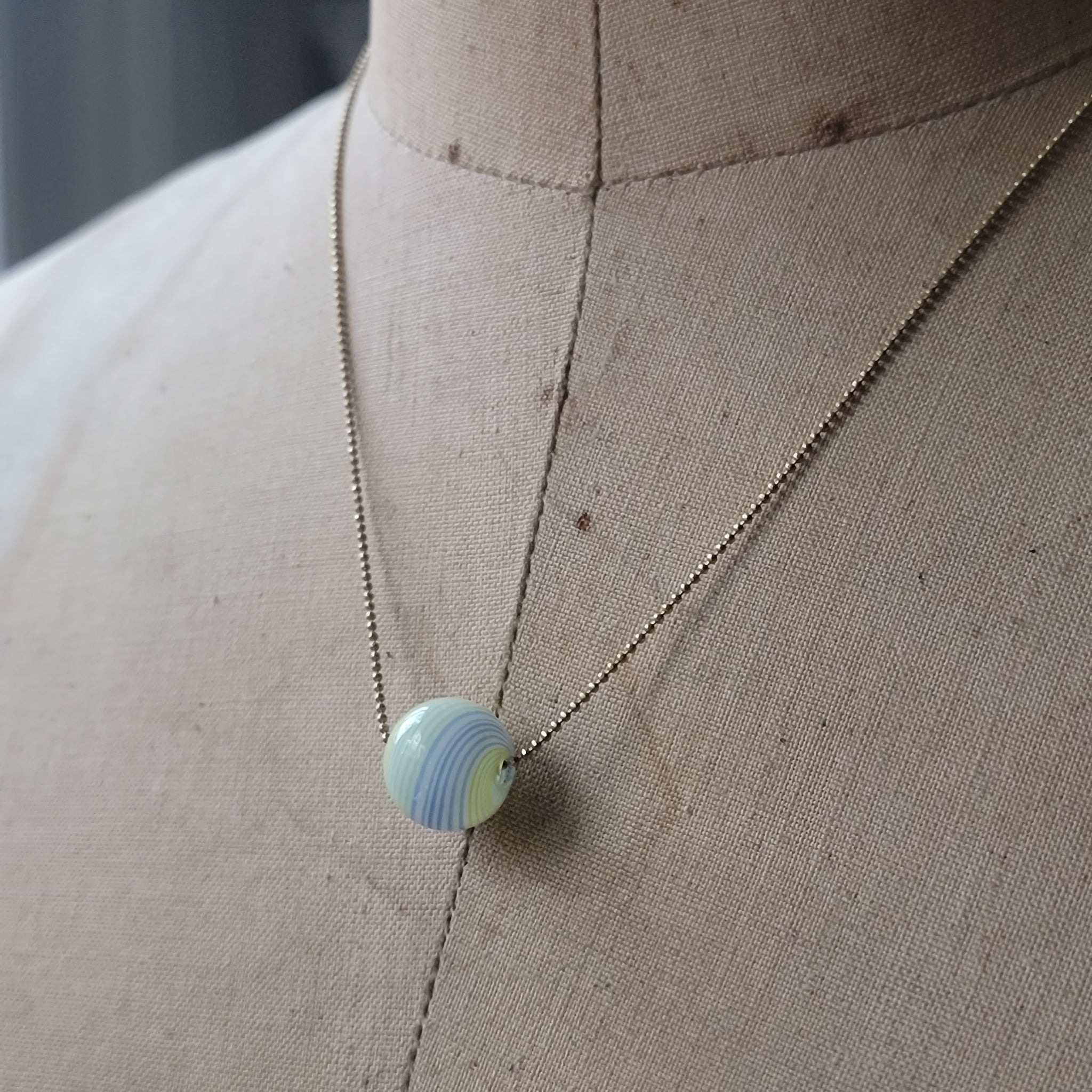 Summer Sojourn- Simple Glass Bead Necklace