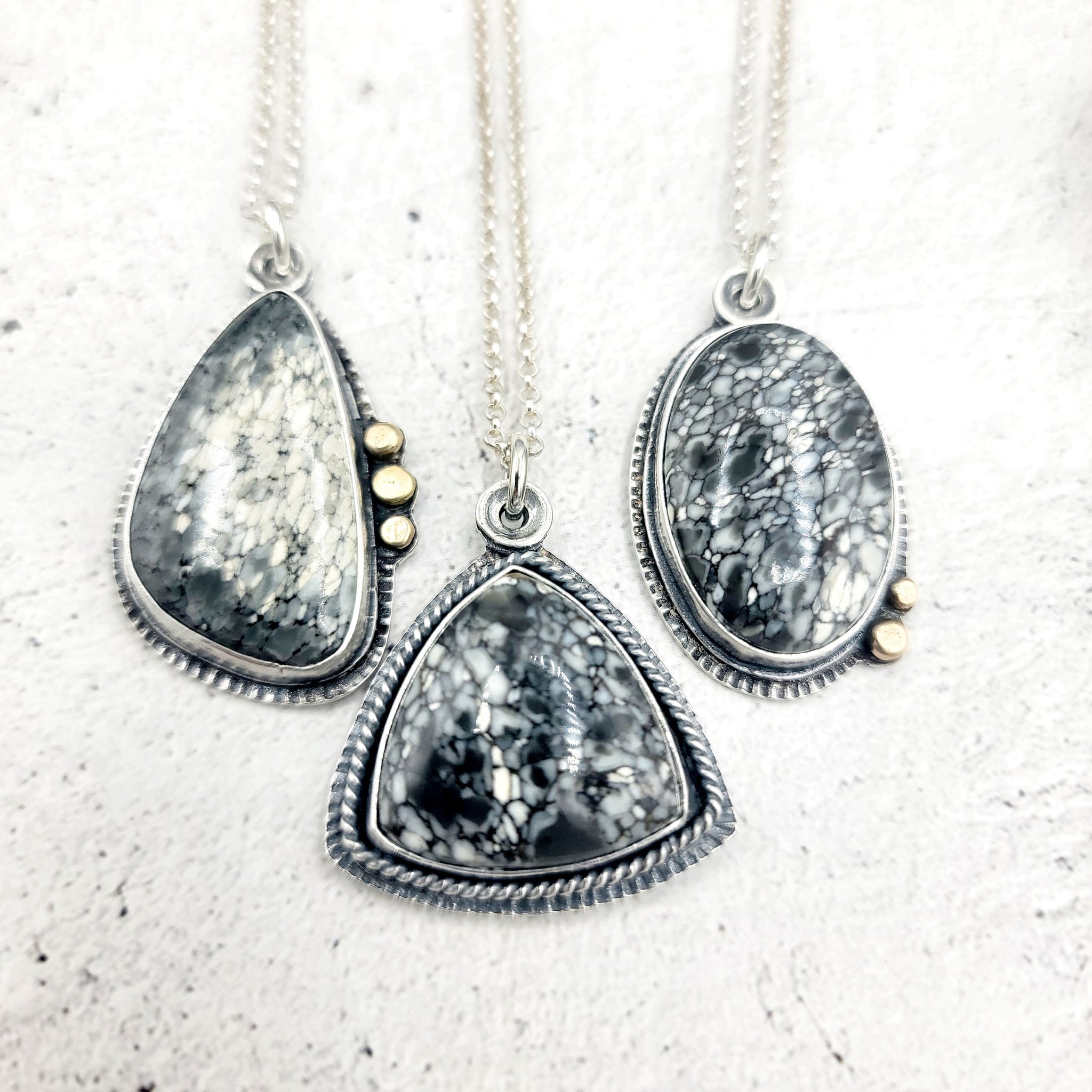 Luna Lacuna Greyscale Collection in Sterling Silver