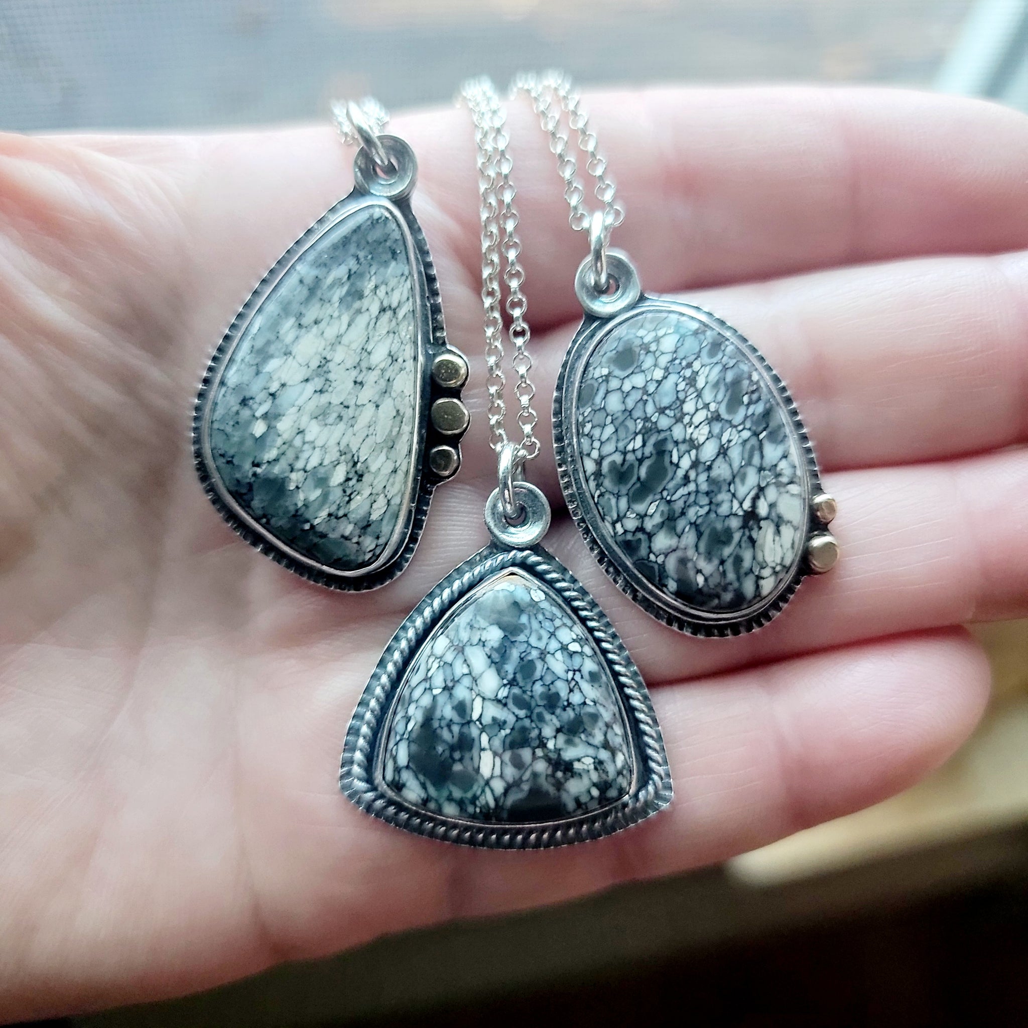 Luna Lacuna Greyscale Collection in Sterling Silver