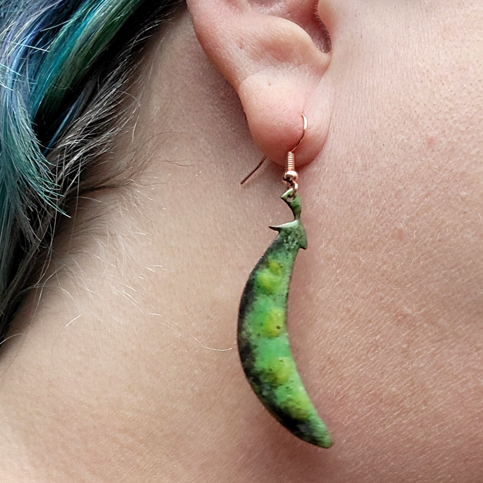 Farmer's Market Collection - Enameled Copper Earrings