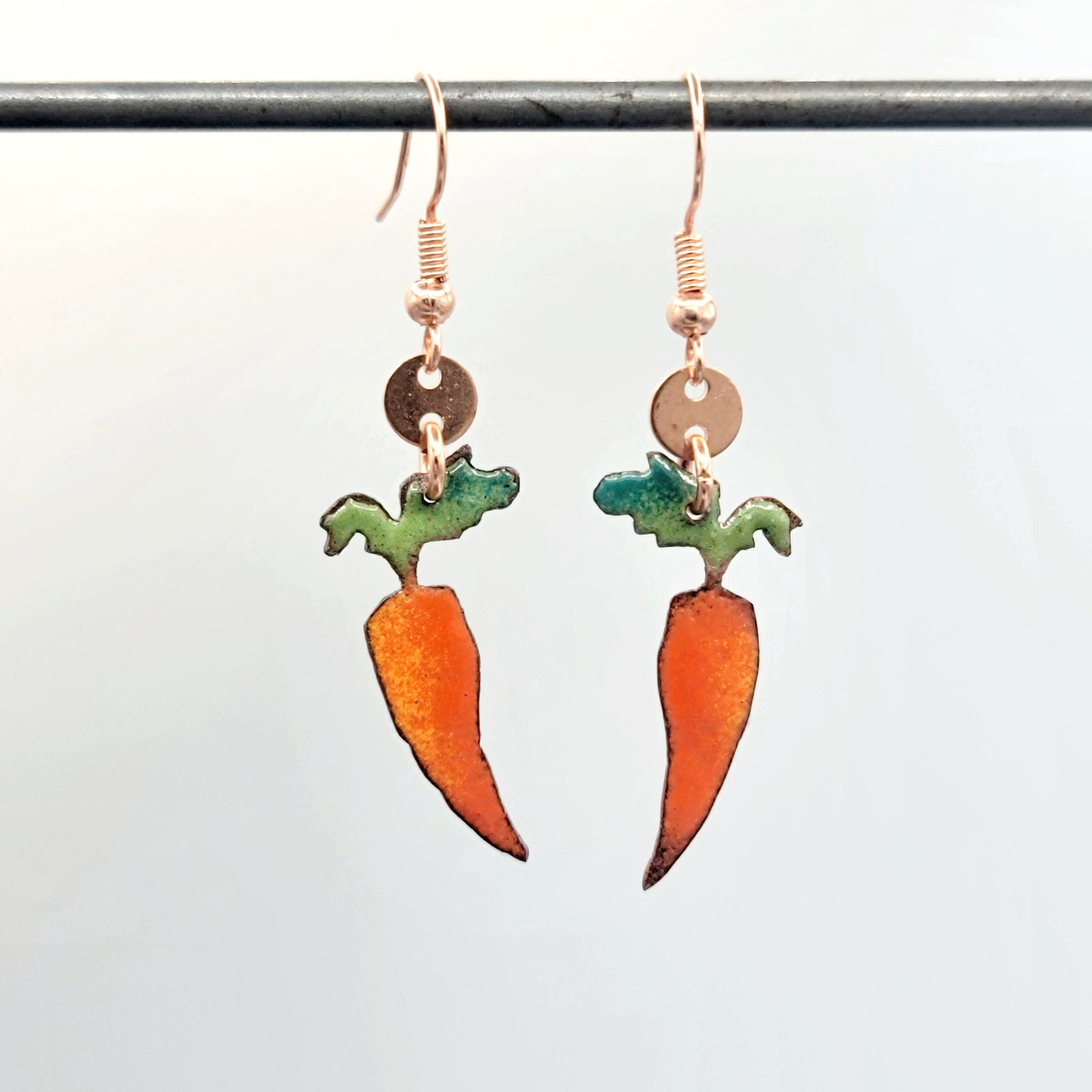 Farmer's Market Collection - Enameled Copper Earrings