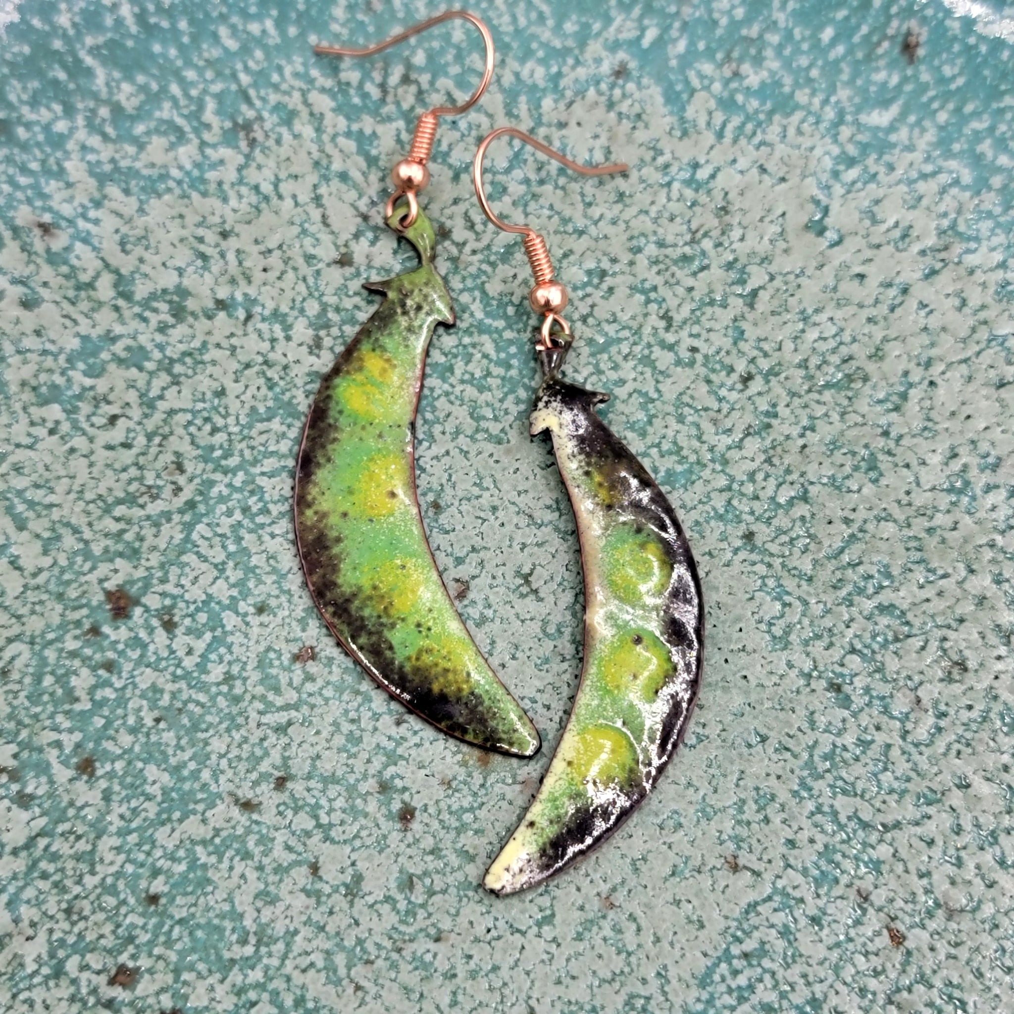 Farmer's Market Collection - Enameled Copper Earrings