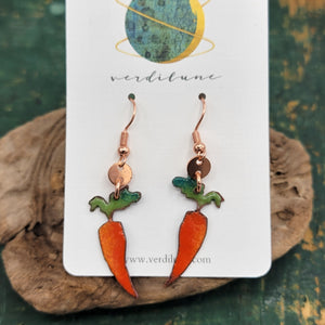 Farmer's Market Collection - Enameled Copper Earrings