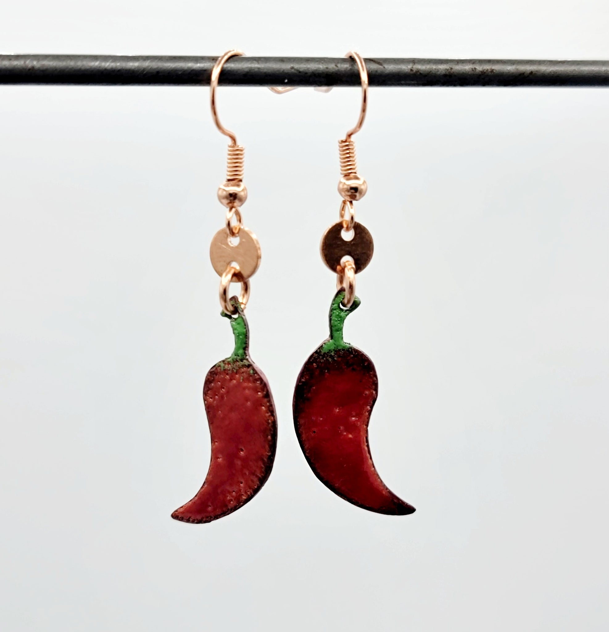 Farmer's Market Collection - Enameled Copper Earrings