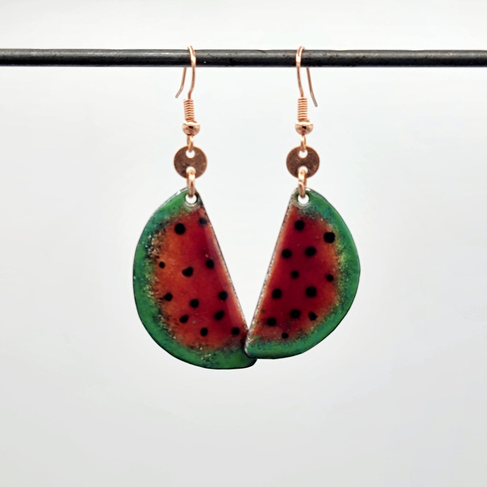 Farmer's Market Collection - Enameled Copper Earrings