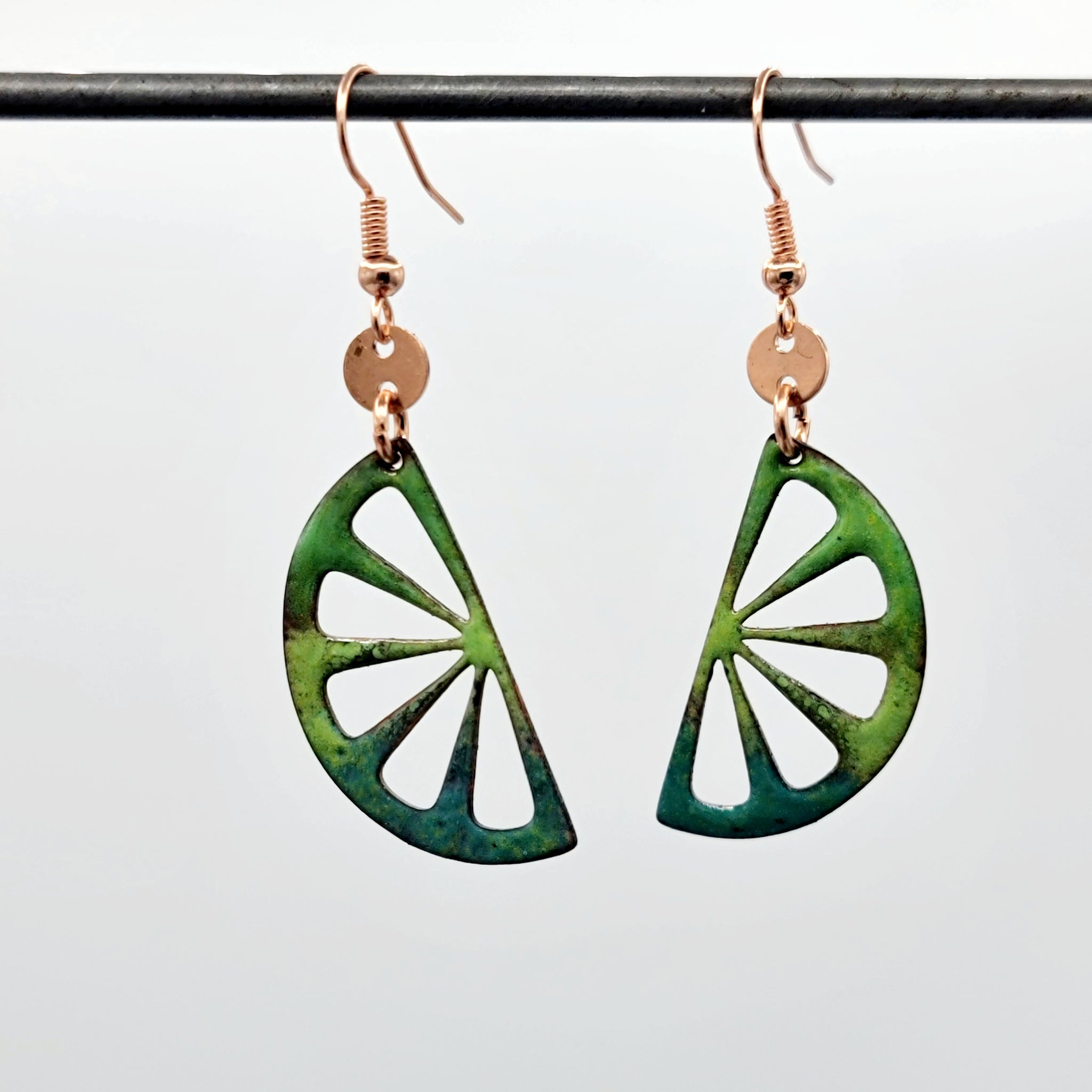 Farmer's Market Collection - Enameled Copper Earrings