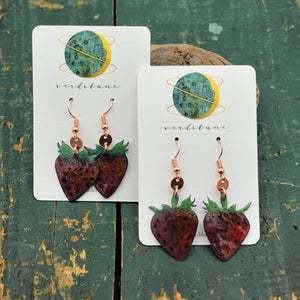 Farmer's Market Collection - Enameled Copper Earrings