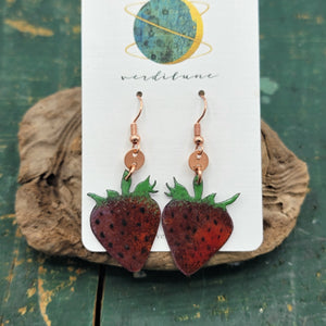 Farmer's Market Collection - Enameled Copper Earrings