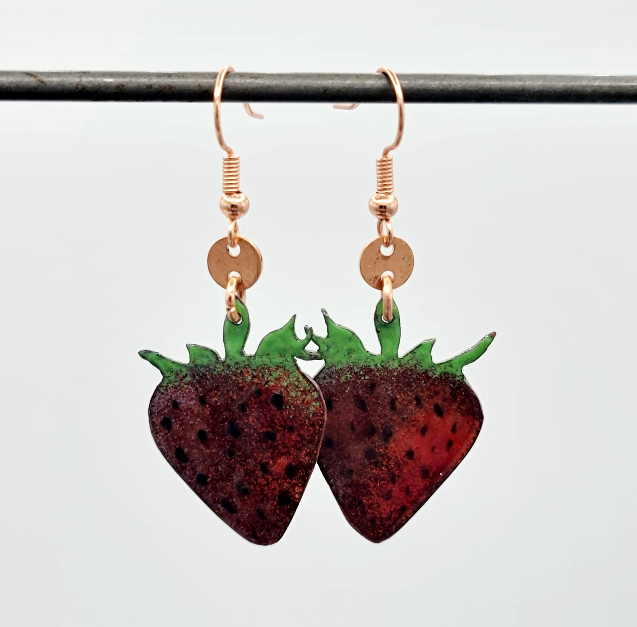 Farmer's Market Collection - Enameled Copper Earrings