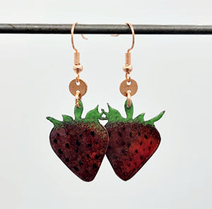 Farmer's Market Collection - Enameled Copper Earrings