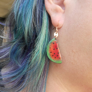 Farmer's Market Collection - Enameled Copper Earrings