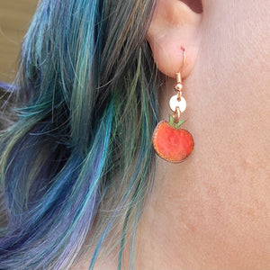 Farmer's Market Collection - Enameled Copper Earrings