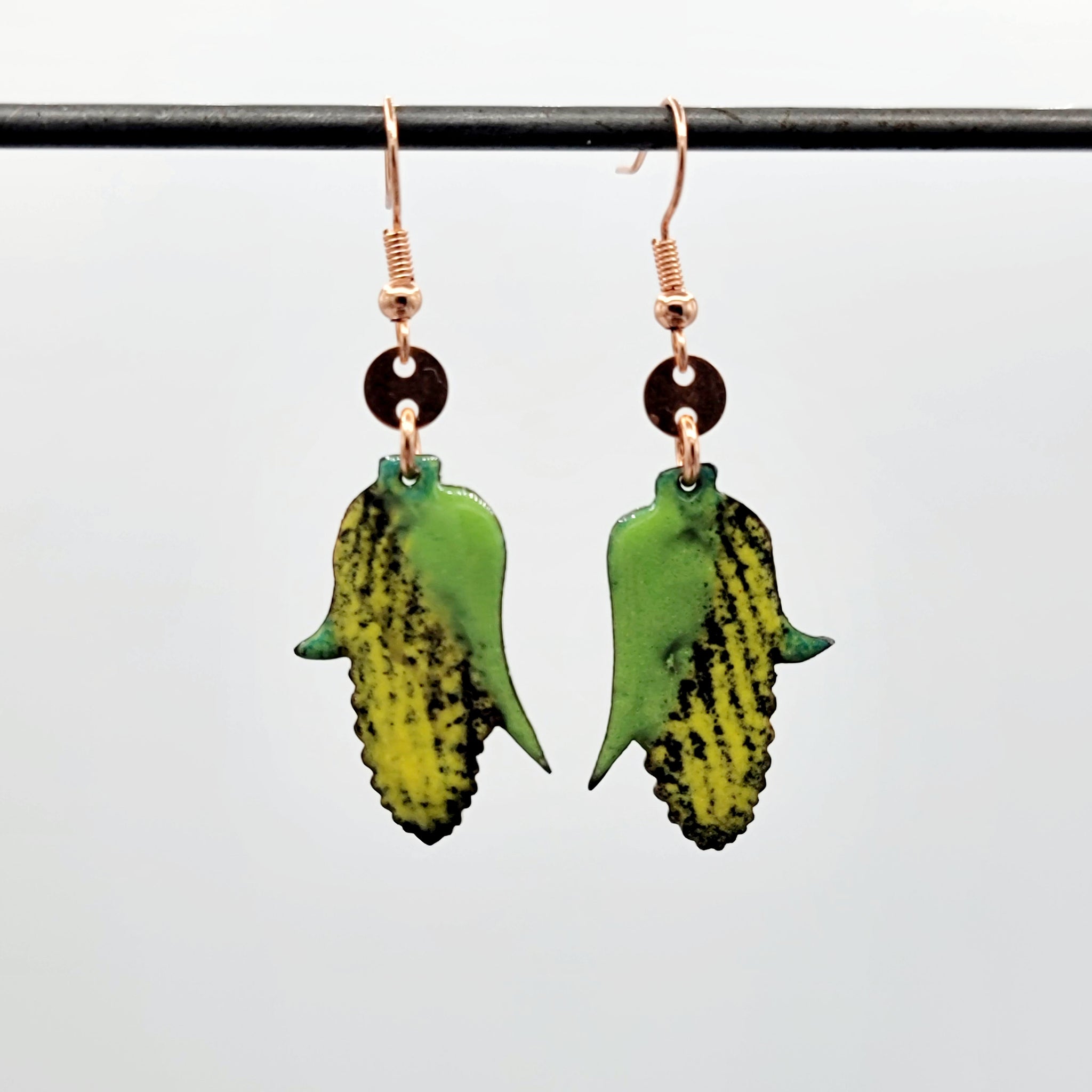 Farmer's Market Collection - Enameled Copper Earrings