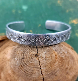 Handstamped Aluminum Cuff Bracelets