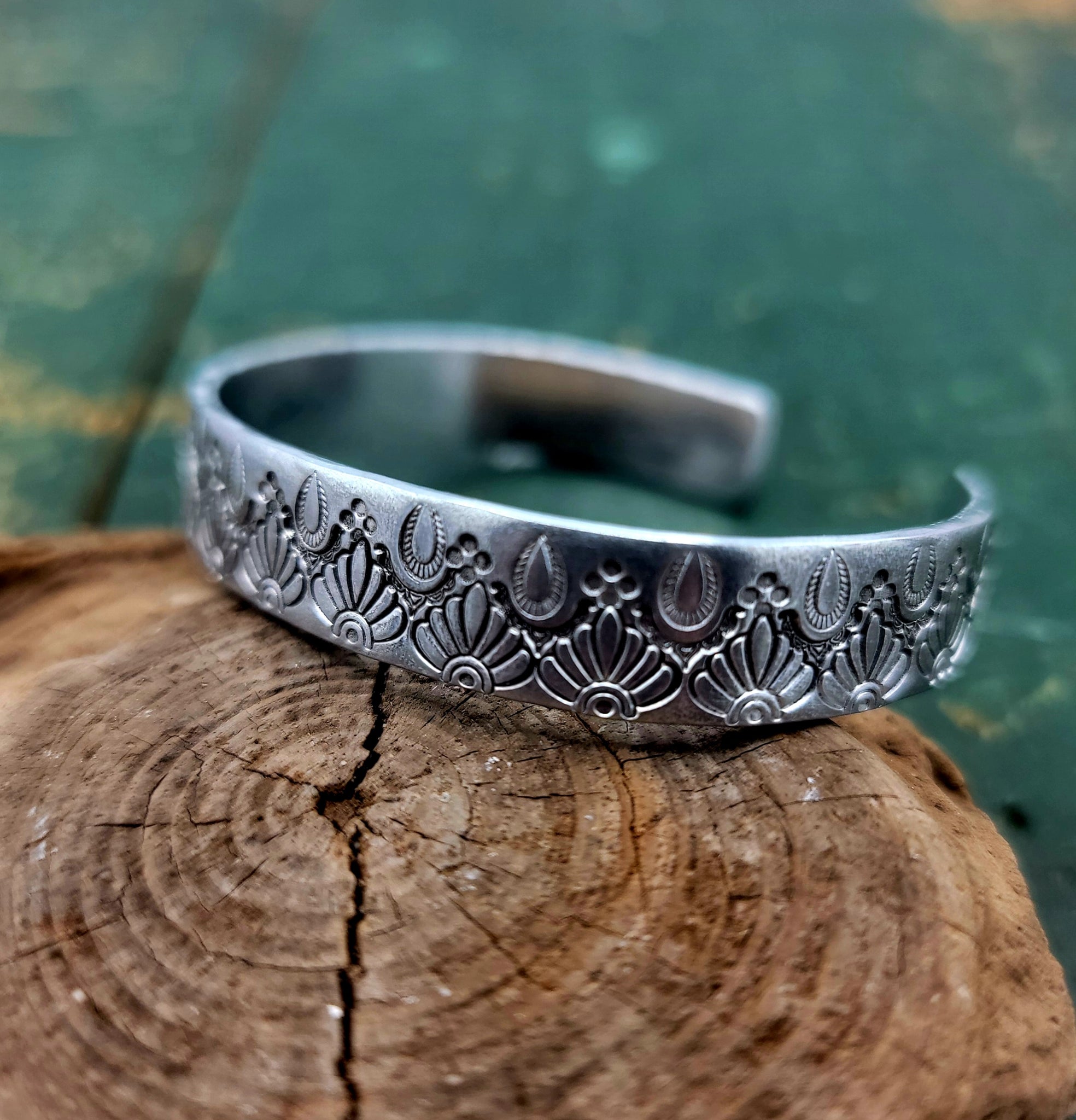 Handstamped Aluminum Cuff Bracelets