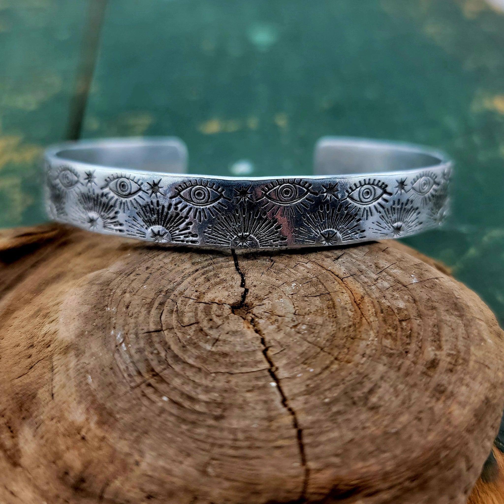 Handstamped Aluminum Cuff Bracelets