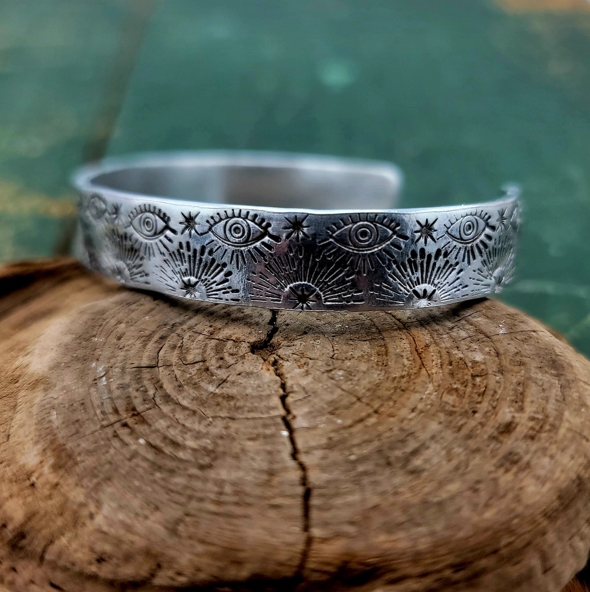 Handstamped Aluminum Cuff Bracelets