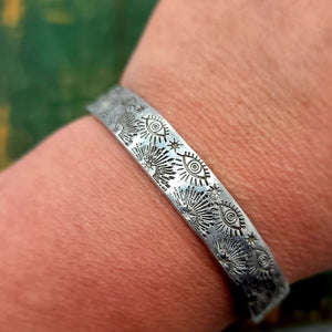 Handstamped Aluminum Cuff Bracelets