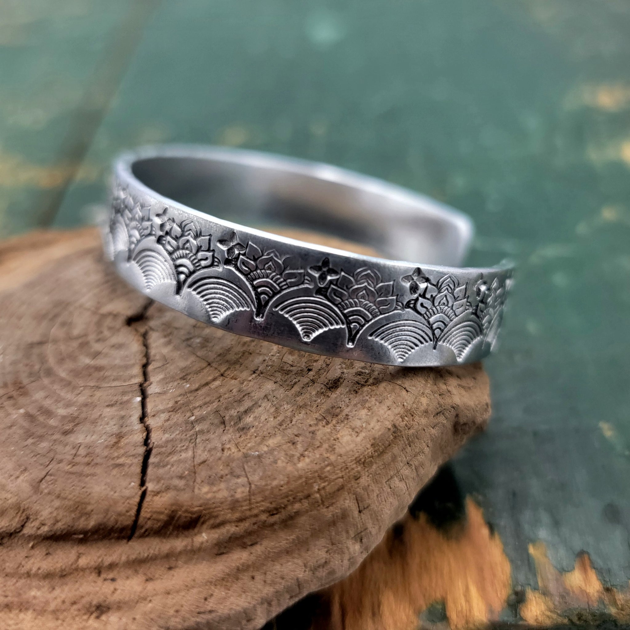 Handstamped Aluminum Cuff Bracelets