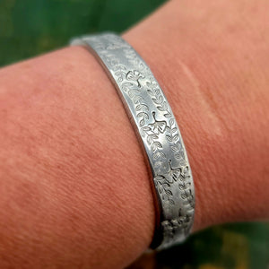 Handstamped Aluminum Cuff Bracelets