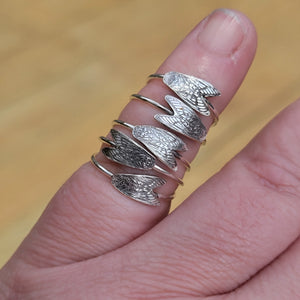 Sterling Silver Cicada Stacking Rings