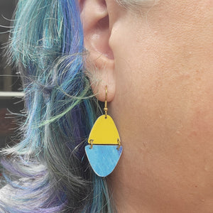 Blueberries & Lemon Curd Collection - Repurposed Tin Earrings