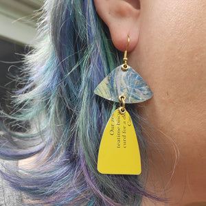 Blueberries & Lemon Curd Collection - Repurposed Tin Earrings