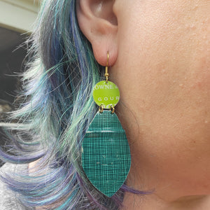 Blueberries & Lemon Curd Collection - Repurposed Tin Earrings