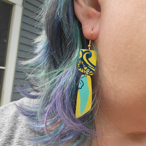 Blueberries & Lemon Curd Collection - Repurposed Tin Earrings