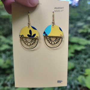 Blueberries & Lemon Curd Collection - Repurposed Tin Earrings