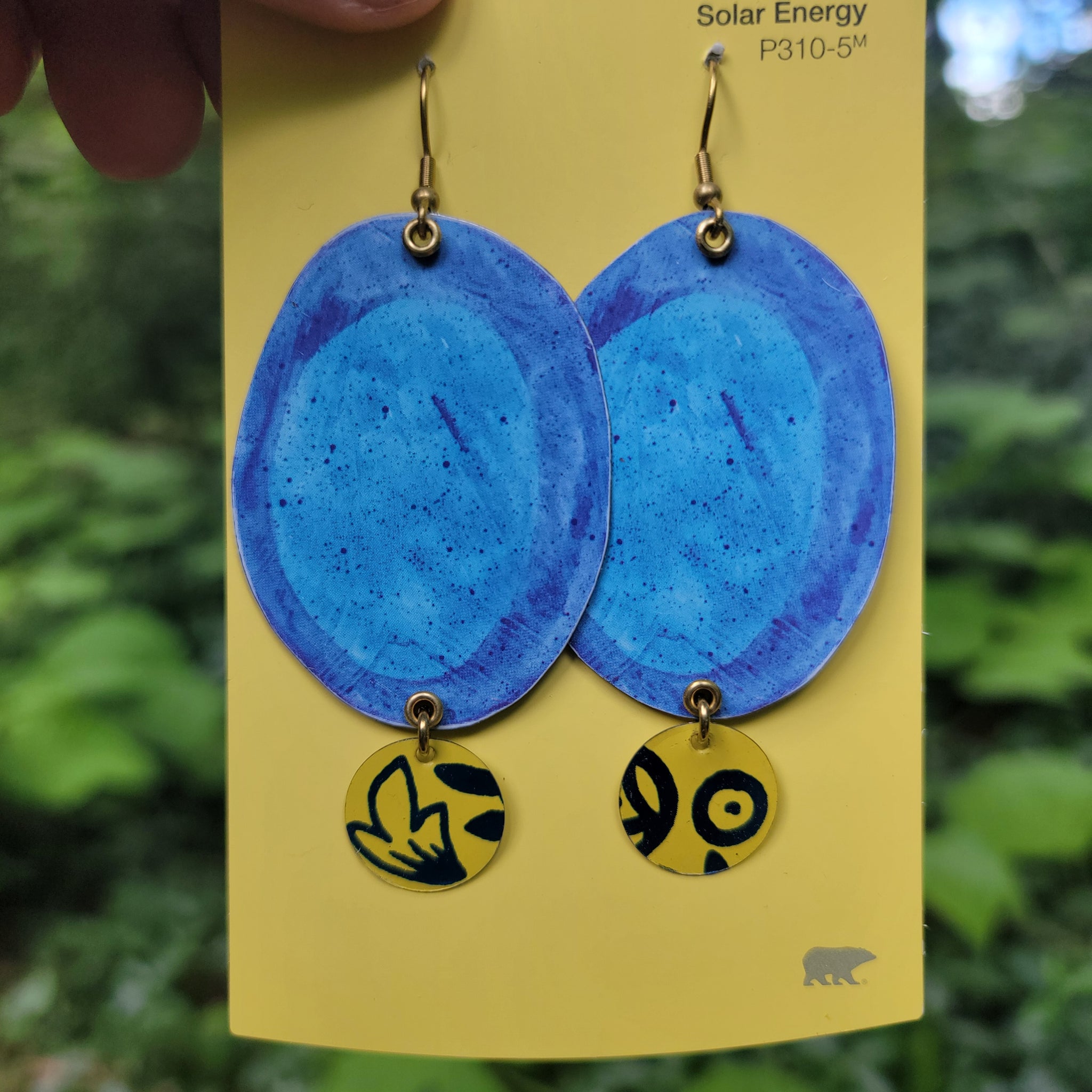 Blueberries & Lemon Curd Collection - Repurposed Tin Earrings